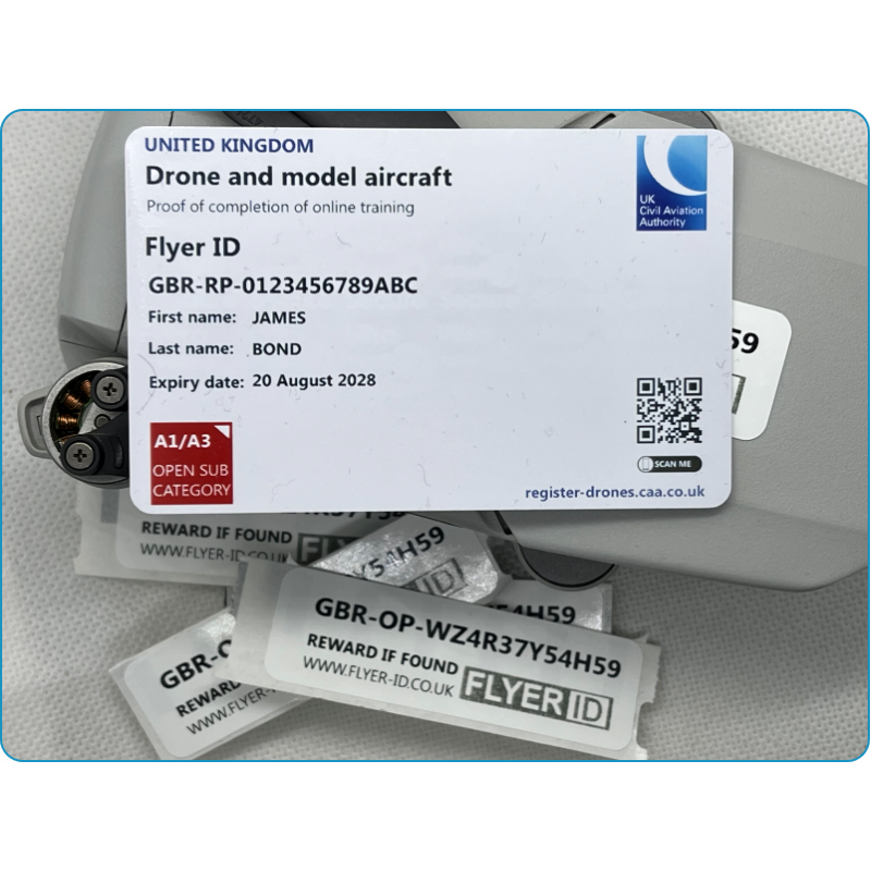 Flyer ID Card + 5 x Operator ID Stickers Flyer ID Card + 5 x Operator ID Stickers