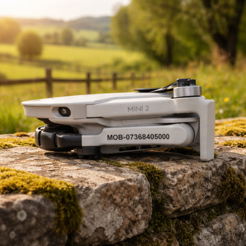 2 x Mobile Number Arm Sticker